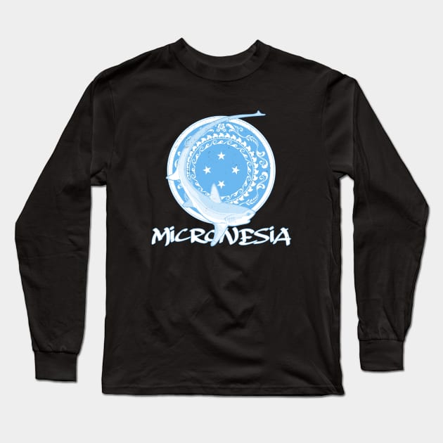 Thresher Shark Micronesia Long Sleeve T-Shirt by NicGrayTees